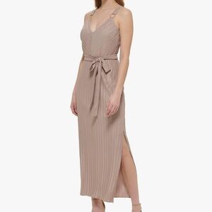 GUESS Size 4 Crystal Pleated Maxi Dress